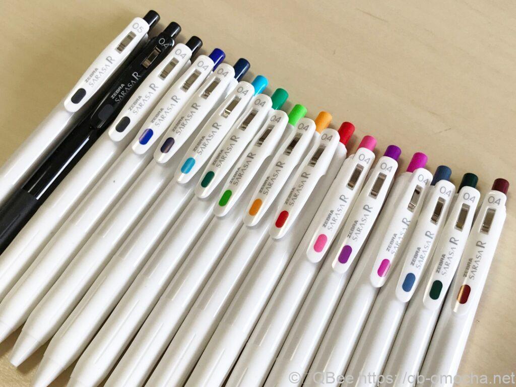 Zebra Sarasa R 鋼珠筆全14色開箱試色 日本趣味文具 筆具 篇 Qbee的趣味人生社
