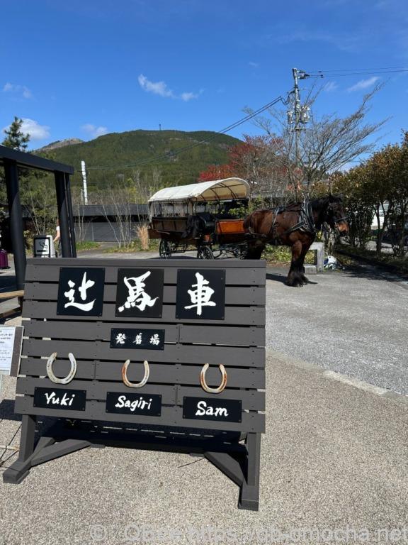 由布院駅前の観光辻馬車の外観写真